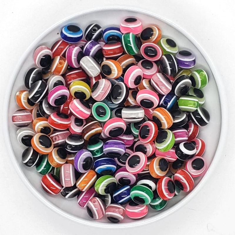 Ojo Turco Multicolor Oval de Acrílico acrilicos - Accesorios Rubi