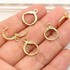 Aretes tipo Huggies 24K Dije - Accesorios Rubi
