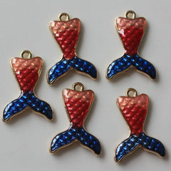 Dije Cola de Sirena Esmaltada Dije - Accesorios Rubi