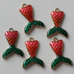 Dije Cola de Sirena Esmaltada Dije - Accesorios Rubi