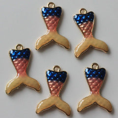 Dije Cola de Sirena Esmaltada Dije - Accesorios Rubi