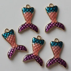 Dije Cola de Sirena Esmaltada Dije - Accesorios Rubi