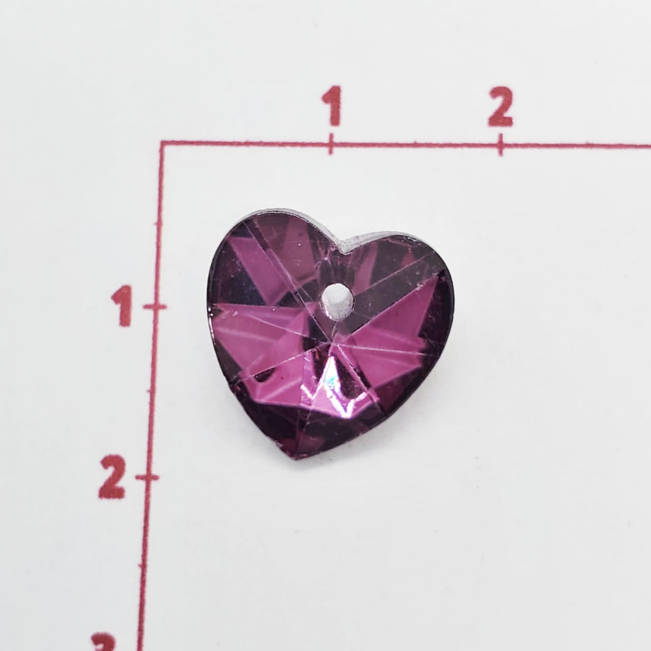 Dije Corazón de Cristal Dije - Accesorios Rubi