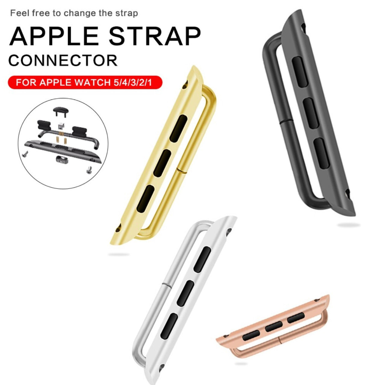 Conector de Correa para Reloj de Acero Inoxidable Acero inoxidable - Accesorios Rubi