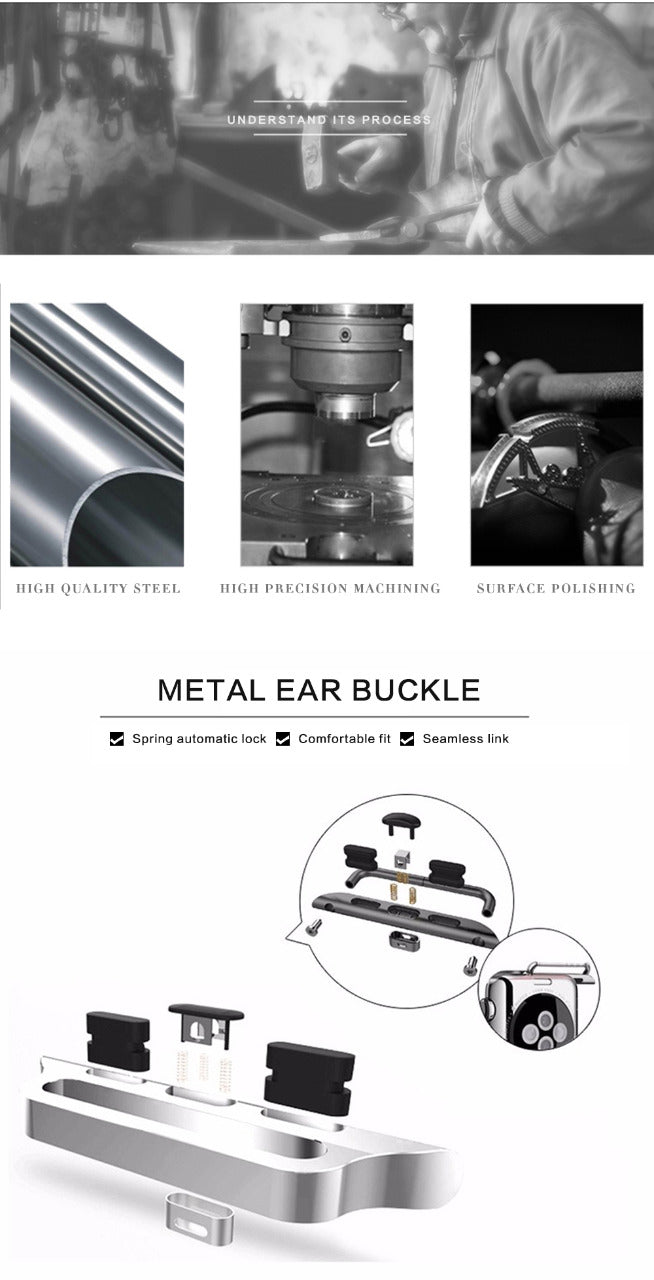 Conector de Correa para Reloj de Acero Inoxidable Acero inoxidable - Accesorios Rubi