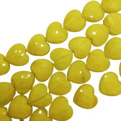 Cristal Corazón Amarillo Mango 15 mm Cristal - Accesorios Rubi