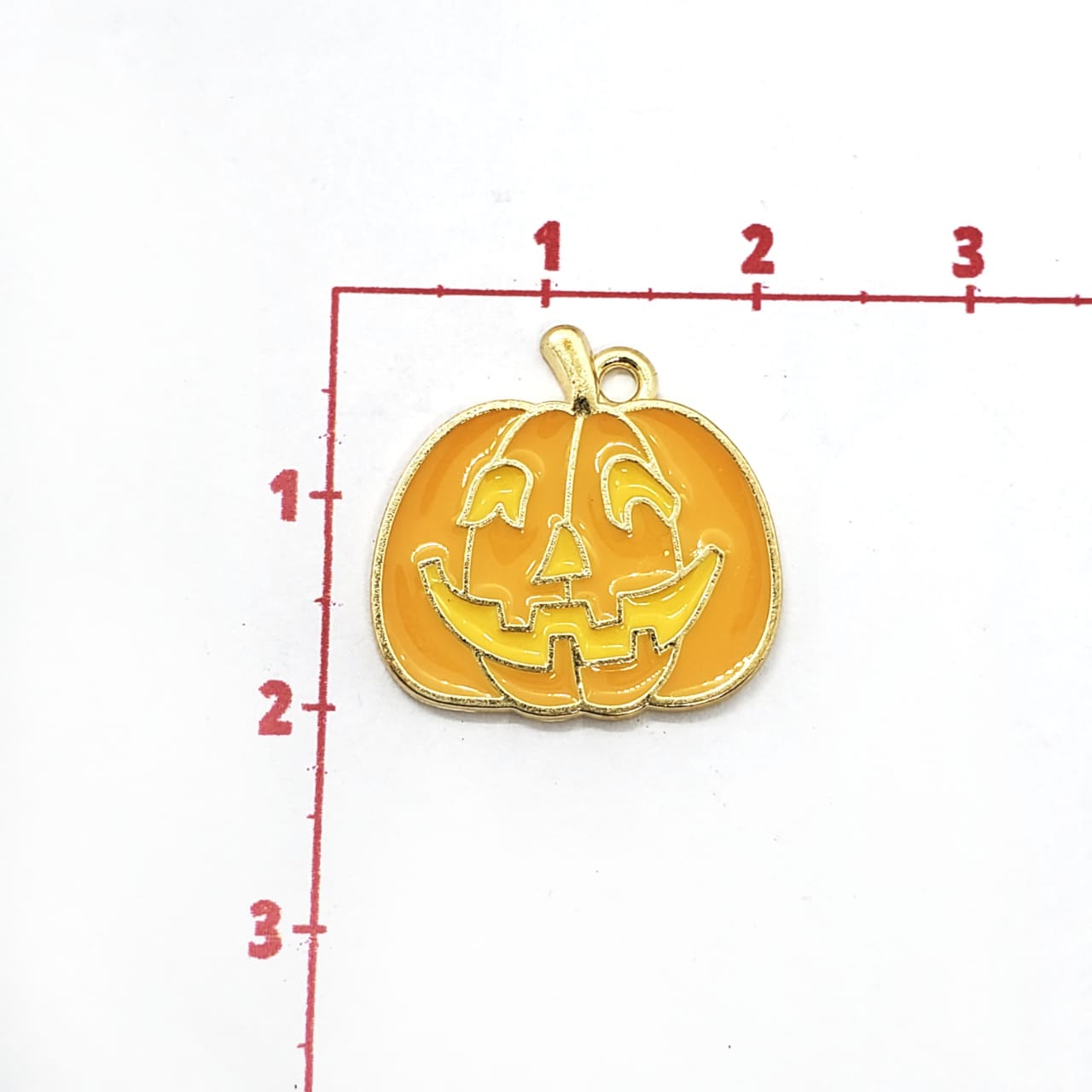 Dije Calabaza Esmaltada Metal Dije - Accesorios Rubi