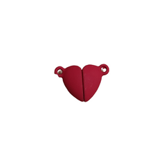 Dije Corazón Esmaltado con Imán Dije - Accesorios Rubi