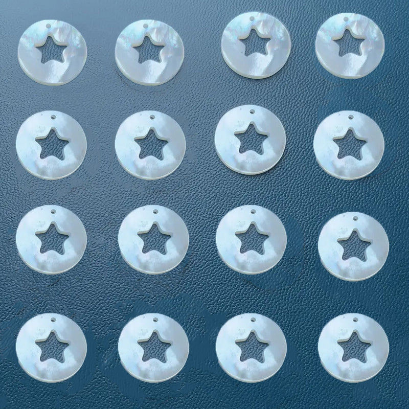 Dije Estrella Un Ojal Madre Perla Dije - Accesorios Rubi