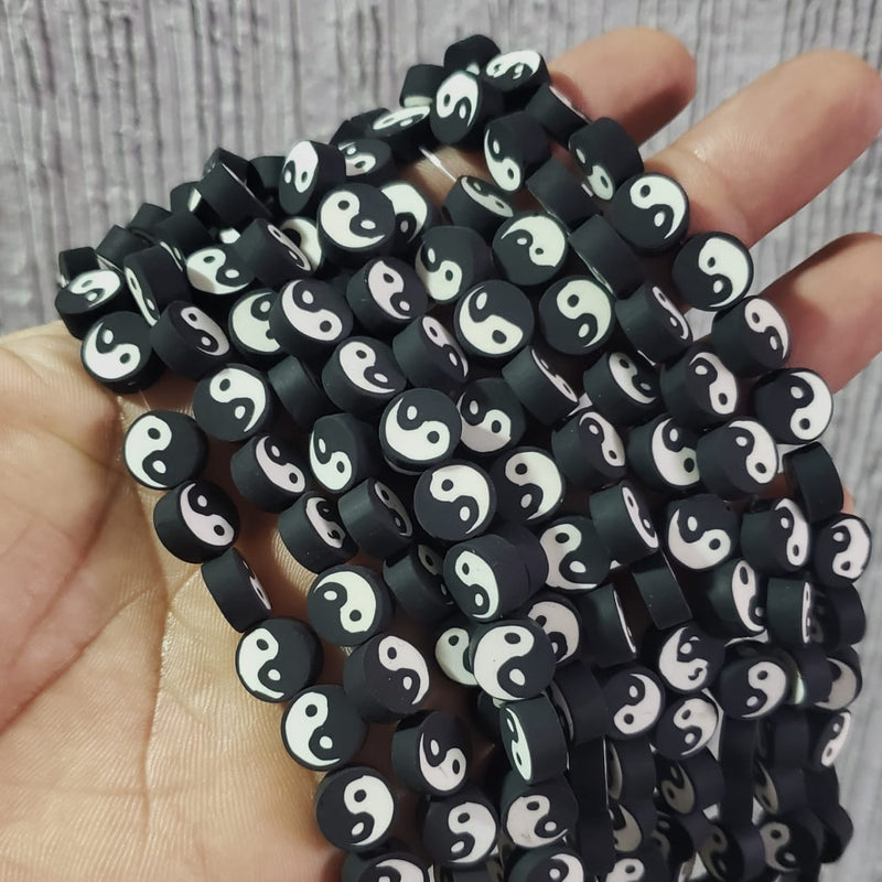 Fimo Ying Yang Blanco y  Negro Fimo - Accesorios Rubi