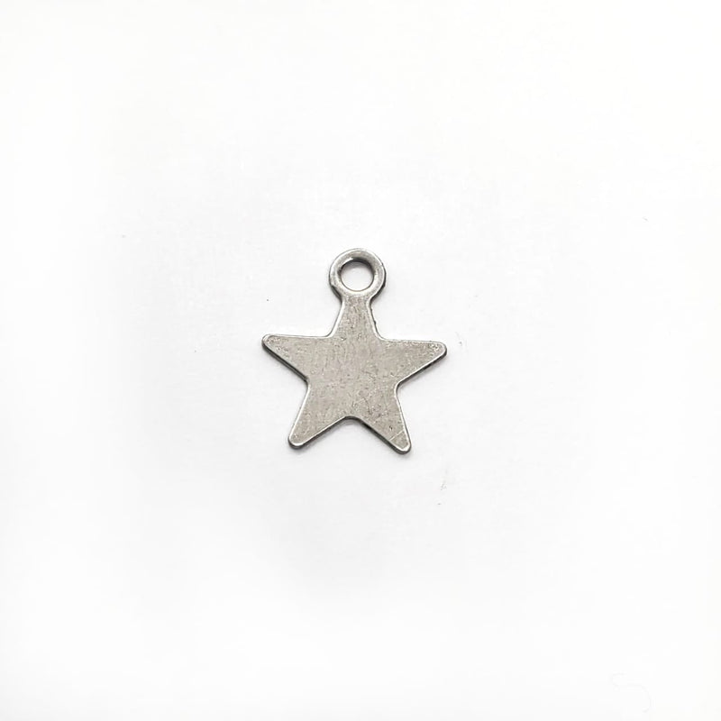 Dije Estrella Plateada Acero Inoxidable Dije - Accesorios Rubi