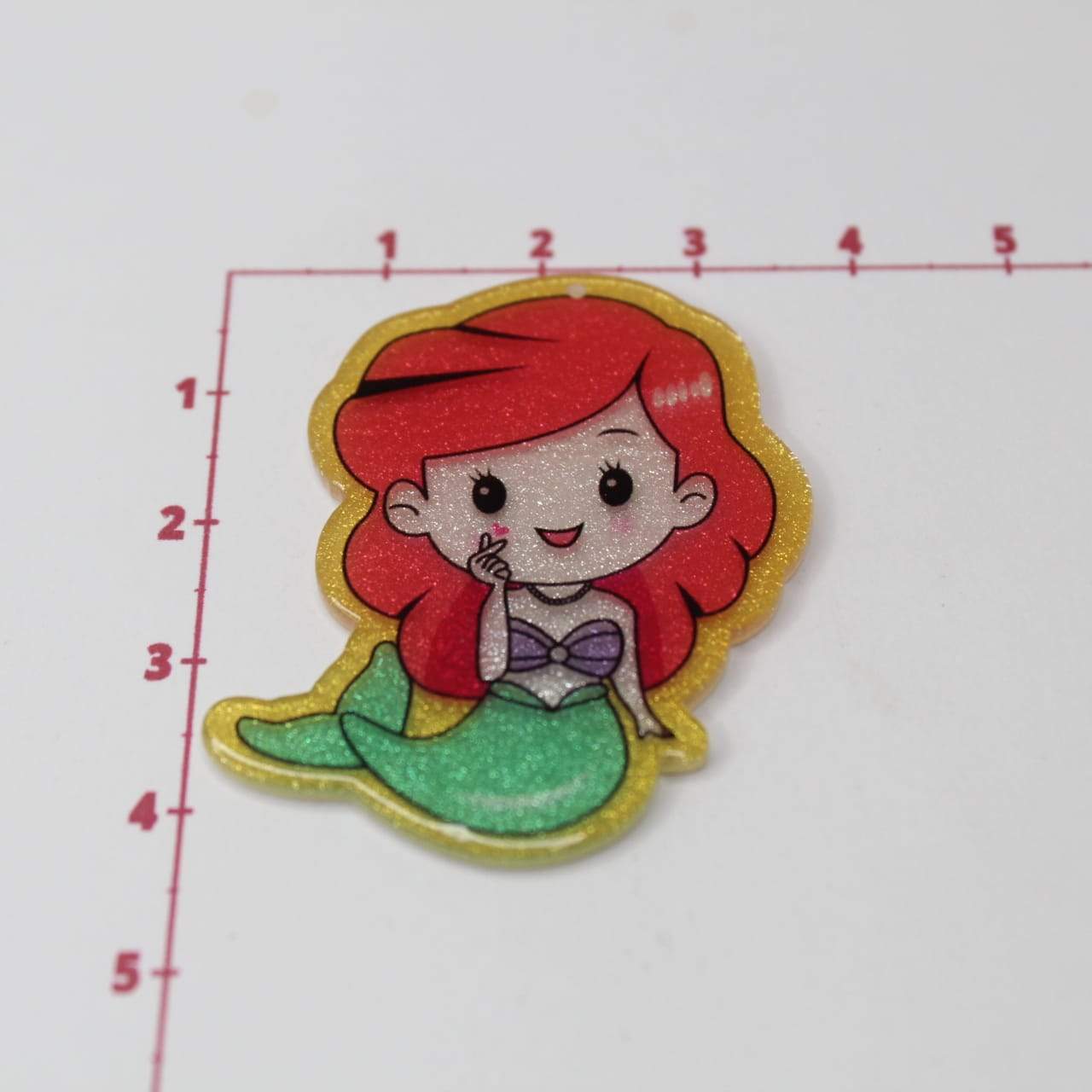 Dije Princesa de Acrílico - Accesorios Rubi