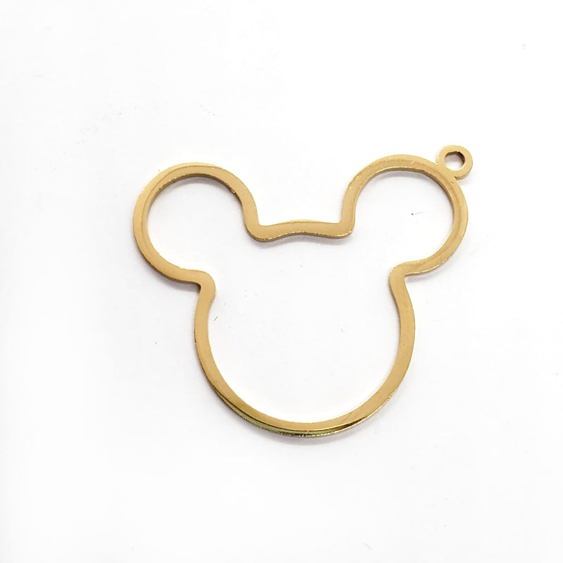 Dije Silueta Mickey Mouse Acero Inoxidable Acero inoxidable - Accesorios Rubi