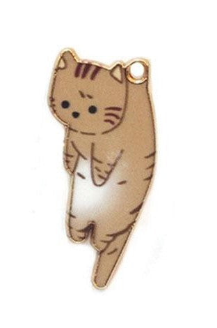 Dije Gato Esmaltado Metal Dije - Accesorios Rubi