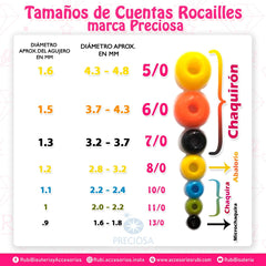 Chaquira calibrada 68 11/0 Chaquira calibrada - Accesorios Rubi