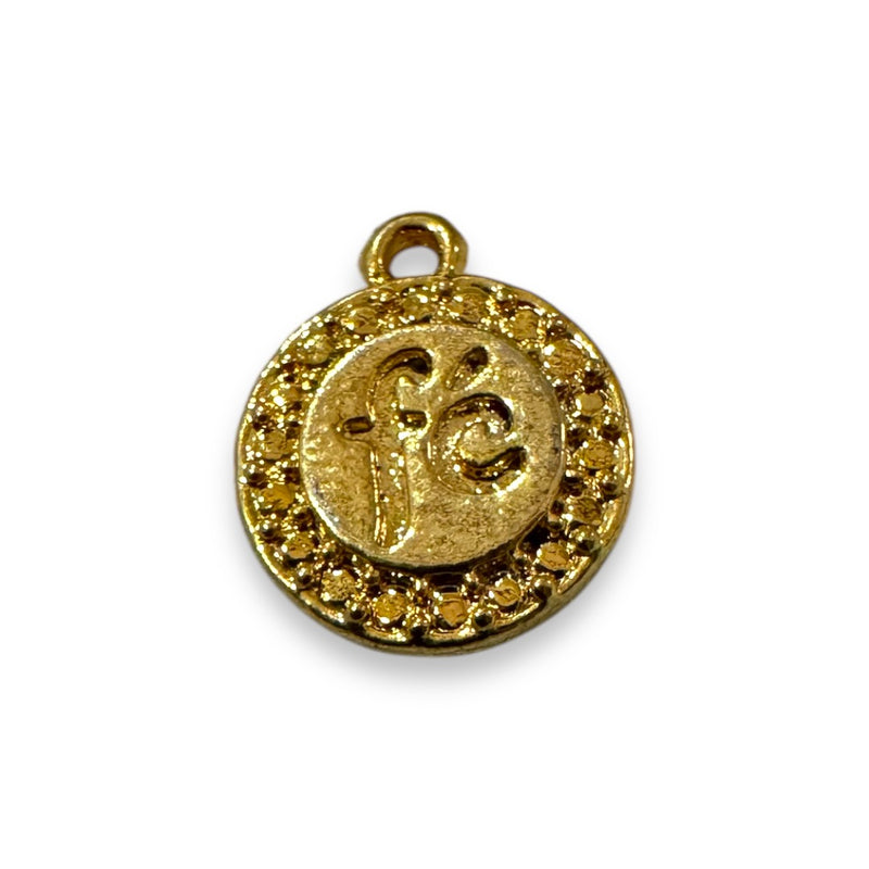 Dije Medalla Fe 24K
