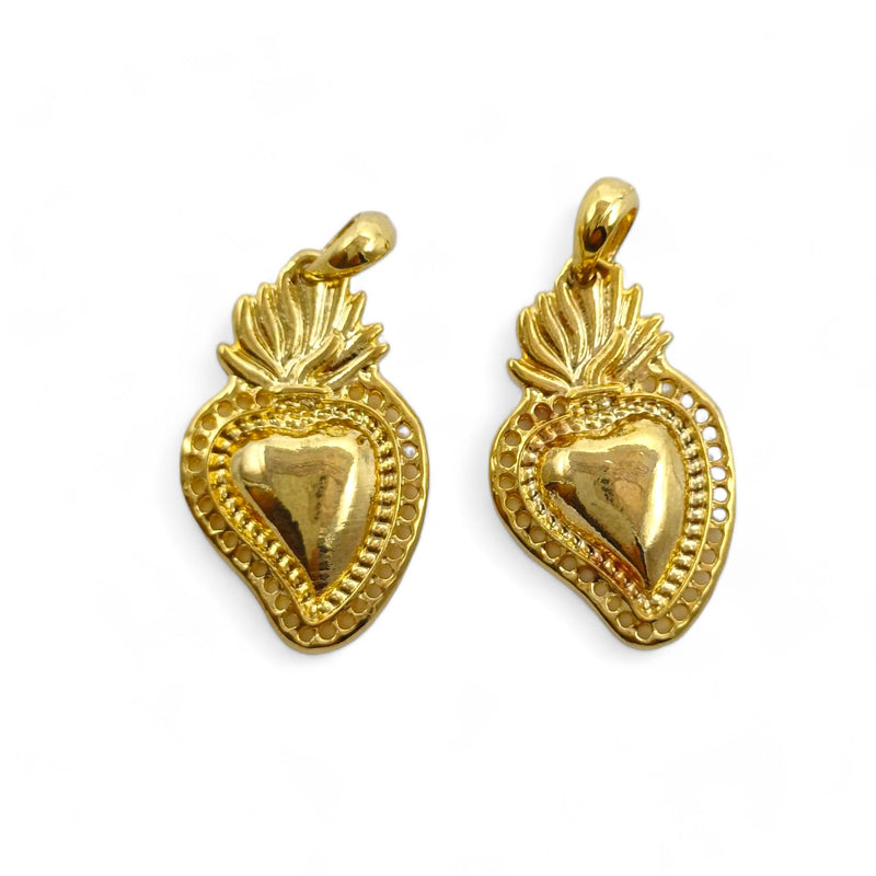 Dije Sagrado Corazón 2 24k Dije - Accesorios Rubi