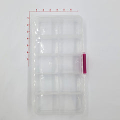 Caja Organizadora Transparente con 10 Divisiones Complemento - Accesorios Rubi