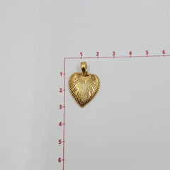 Dije Corazón 3 Oro Laminado Dije - Accesorios Rubi
