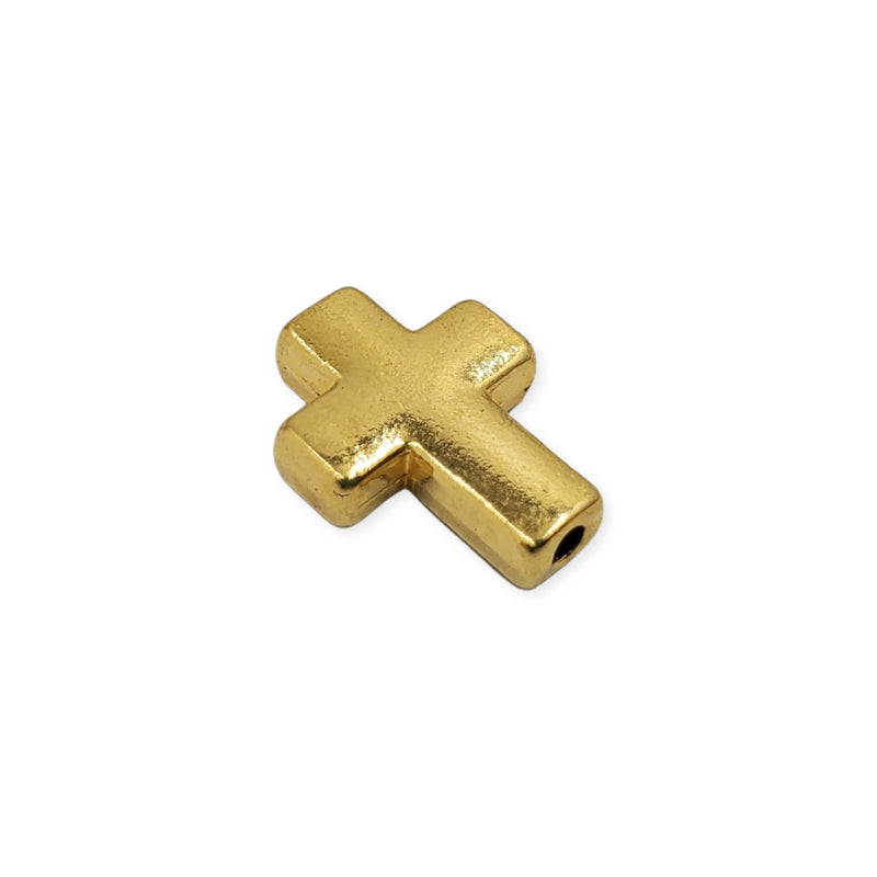 Dije Cruz Transversal 2 Oro Laminado Dije - Accesorios Rubi