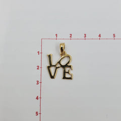 Dije LOVE Oro Laminado Dije - Accesorios Rubi