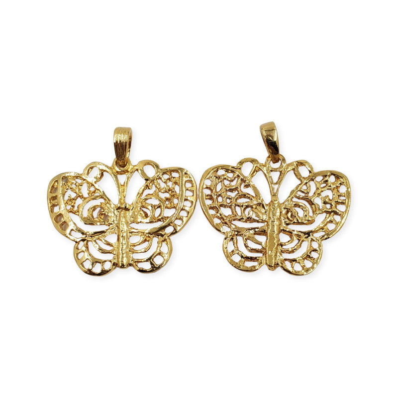 Dije Mariposa 2 Oro Laminado Dije - Accesorios Rubi