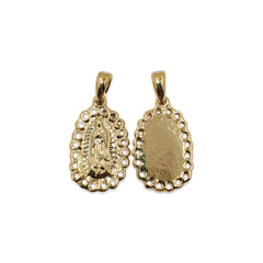 Dije Virgen de Gpe con Porta Dije 3 Oro Laminado Dije - Accesorios Rubi