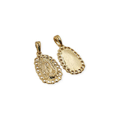 Dije Virgen de Gpe con Porta Dije 3 Oro Laminado Dije - Accesorios Rubi