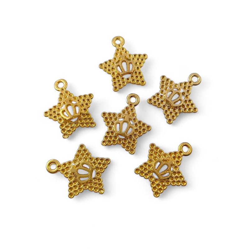 Dije Estrella 2 24k Dije - Accesorios Rubi