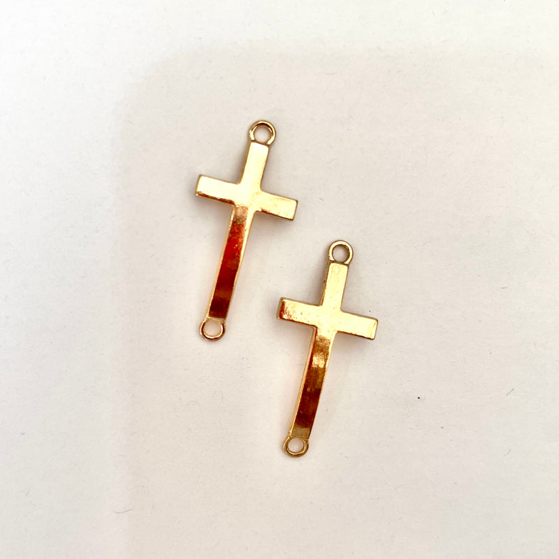 Dije Cruz doble ojal metal