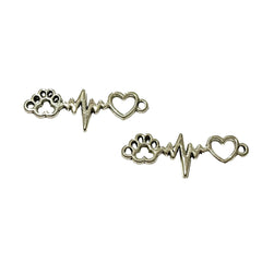 Dije electro+huella Metal