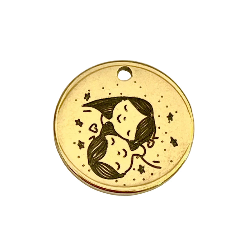 Dije de acero inoxidable colección amor