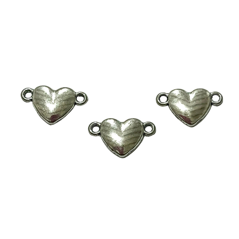 Dije Corazón doble ojal metal