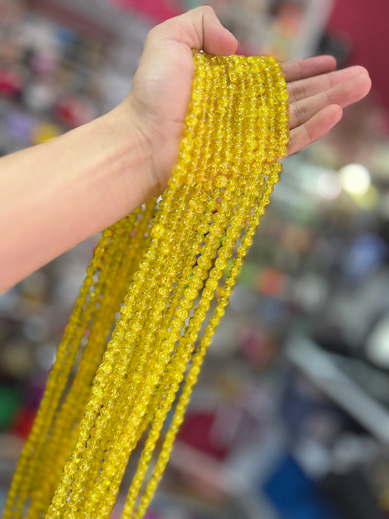 Perla Craquelada Amarilla