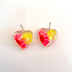 Dije Naturaleza en Cristal Corazón Grande