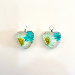 Dije Naturaleza en Cristal Corazón Grande