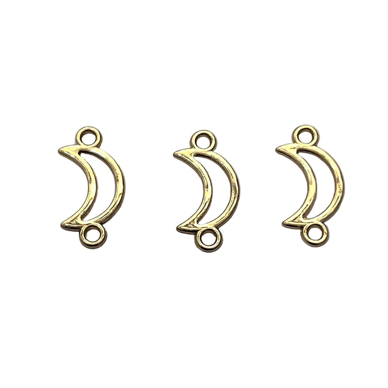 Dije Luna Doble Ojal metal