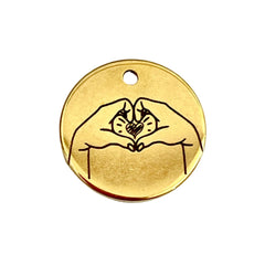 Dije de acero inoxidable colección amor