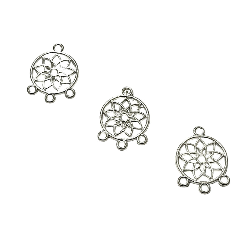 Base para arete mándala metal