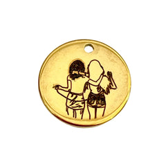 Dije de acero inoxidable colección amor