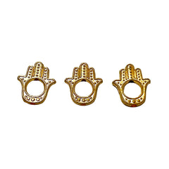 Dije Mano de Fátima Transversal metal