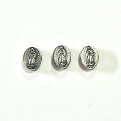 Dije Virgen óvalo transversal