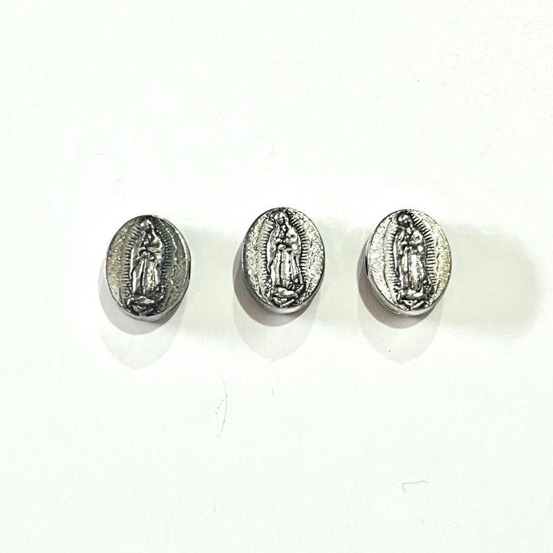 Dije Virgen óvalo transversal