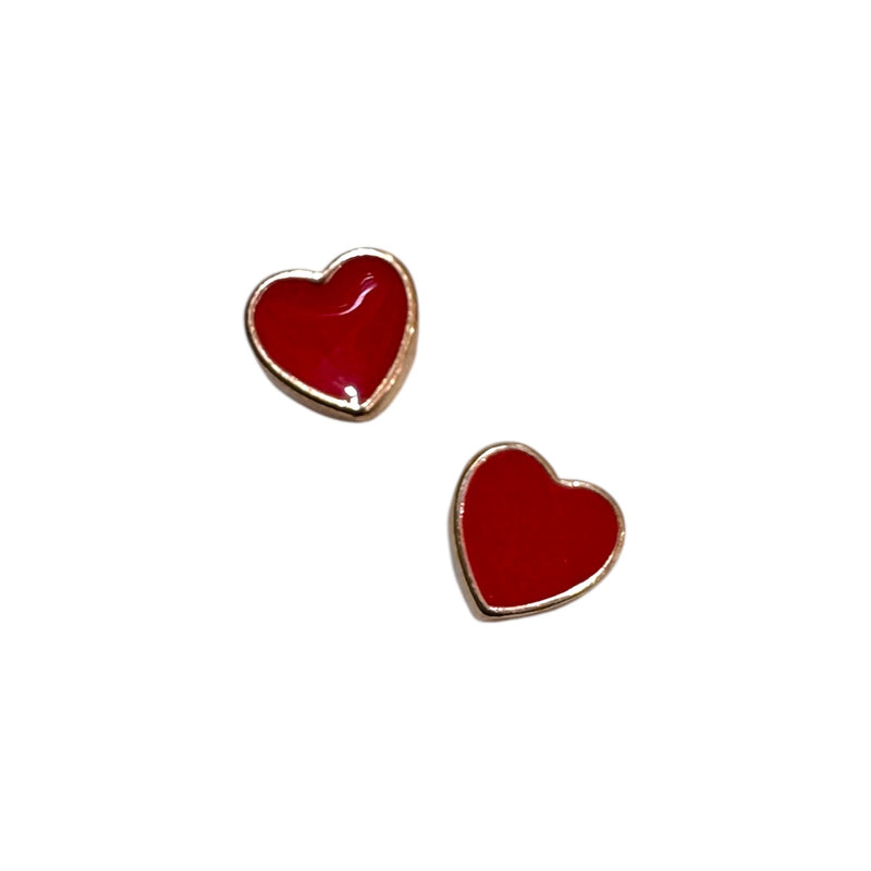 Dije Corazon Transversal Micropave Chapa 18K