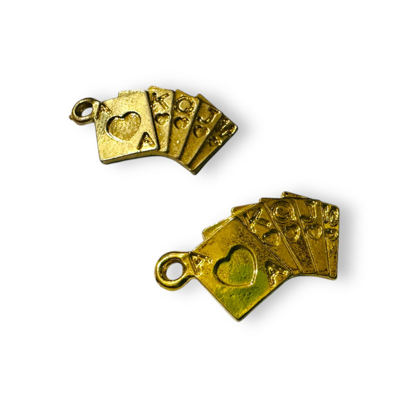 Dije Cartas de Poker 24K