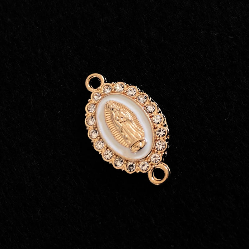 Conector Virgen Esmaltado con Cristal