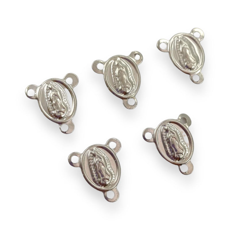 Dije Tripie Virgen de Guadalupe Mini Chapa de Rodio Dije - Accesorios Rubi