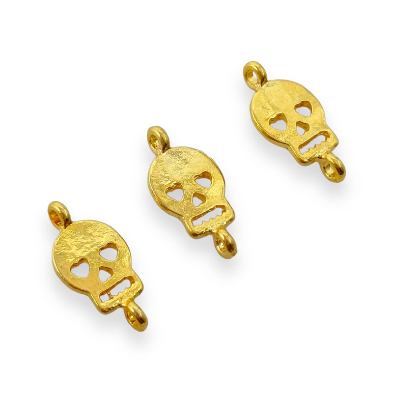 Dije Calavera Doble Ojal 24K Dije - Accesorios Rubi