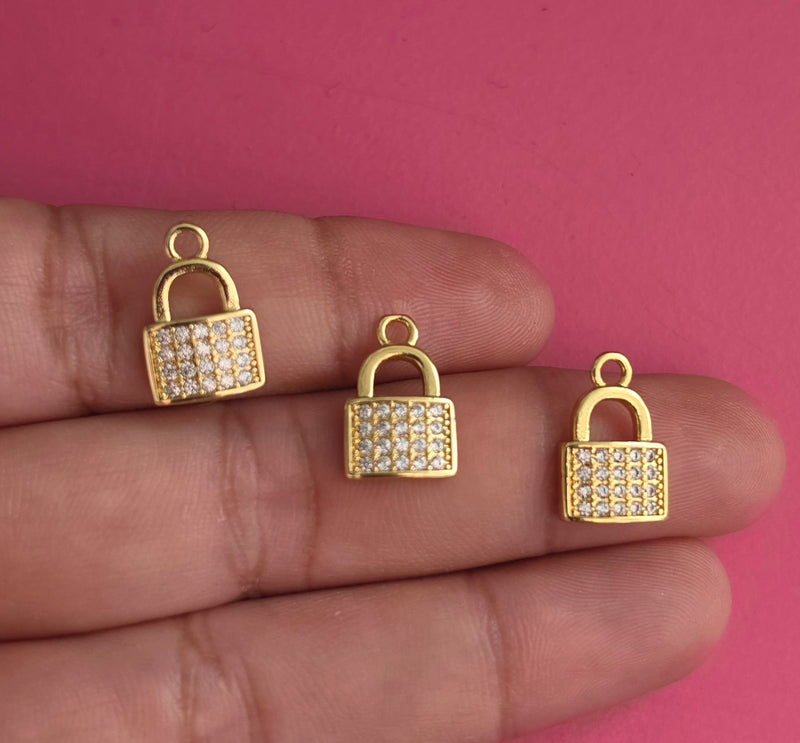 Dije Candado Micropave Chapa 18k