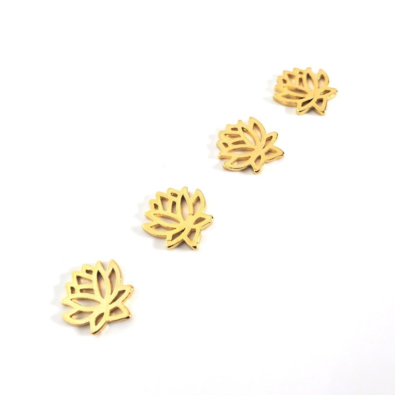 Flor de Loto 24K Dije - Accesorios Rubi